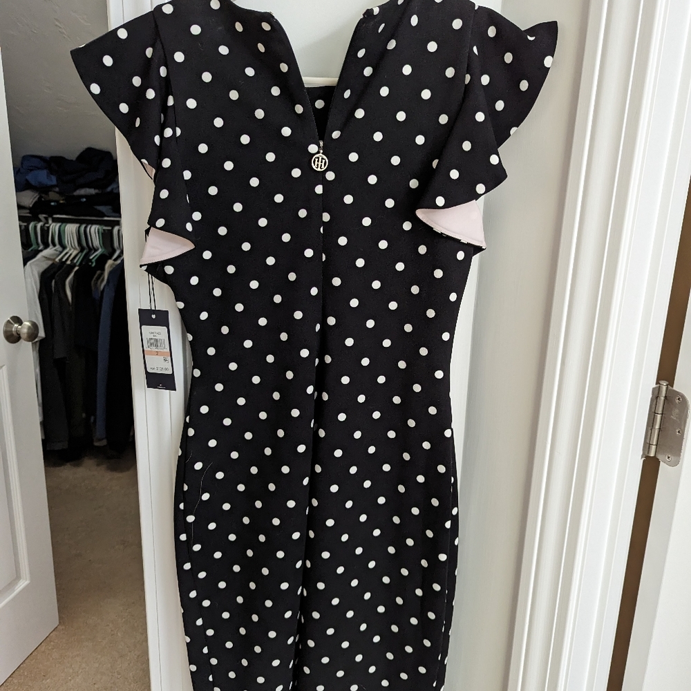 New with tags Tommy Hilfiger flutter sleeve dress
